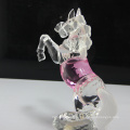 Figurines de cheval en verre cristal vente chaude